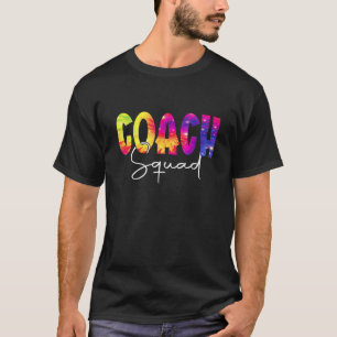 Trainer-Team Tie Dye Würdigung Tag Hallo Zurück Zu T-Shirt