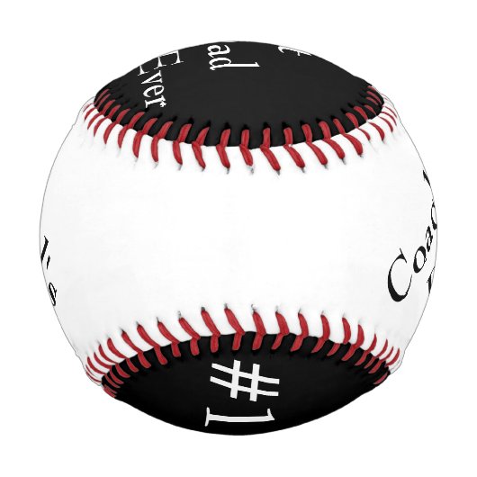 Trainer Vater Freund Bester Vater Nummer eins Baseball (Vorderseite)