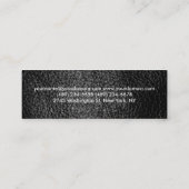 Trainer-Visitenkarte für den Effekt von hautförmig Mini Visitenkarte (Rückseite)