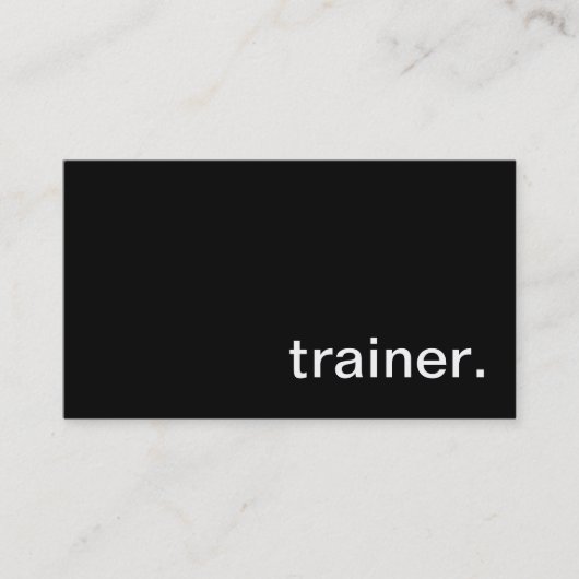 Trainer-Visitenkarte Visitenkarte (Vorderseite)
