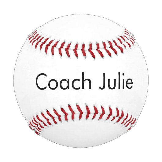 Trainer von Kinder-Baseballmannschaft Personalisie Baseball (Vorderseite)