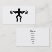 Trainer/Weightlifter Visitenkarte (Vorne/Hinten)
