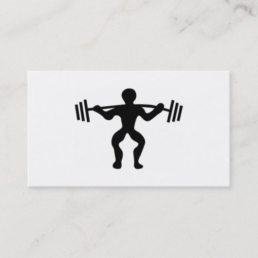 Trainer/Weightlifter Visitenkarte (Vorderseite)