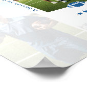 Trainer-Würdigungs-Collage-Fußballteam-Unterschrif Poster (Ecke)