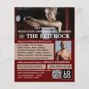 Trainerinnen, Personal Trainer, Gymnastikwerbung Flyer