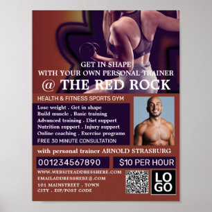 Trainerinnen, Personal Trainer, Gymnastikwerbung Poster