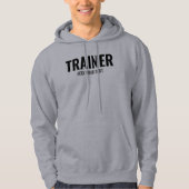 Trainermäuse Doppelseitige Vorlage Grau Hoodie (Vorderseite)