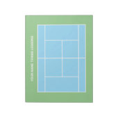 Trainertrainingskurse für Tennisplätze Notizblock (Rotiert)