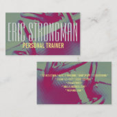 Trainerturnhallen-Artabdeckung der Fitness Visitenkarte (Vorne/Hinten)