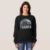 Trainfan Eisenbahn Trainotting Trainotte Sweatshirt (Vorne ganz)