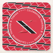TRAINIDAD & TOBAGO FLAG Custom Foto Rechteckiger Pappuntersetzer (Vorderseite)