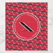 TRAINIDAD & TOBAGO FLAG Custom Foto Weinetikett (Einzelnes Label)