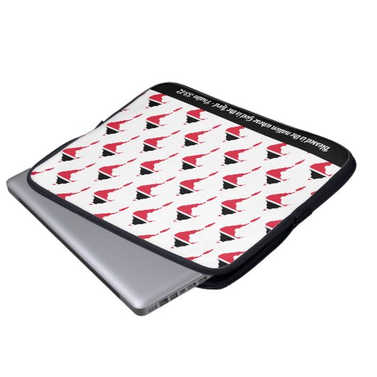 TRAINIDAD & TOBAGO-Notebook mit benutzerdefinierte Laptopschutzhülle (Vorne Knopf)