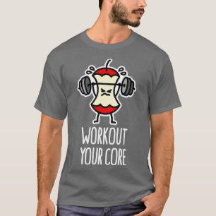 Trainiere deine Kernkraft Powerlifting Apfelkern D T-Shirt