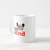 Trainiere Deinen Geist Motivations-Gehirn-Workout- Kaffeetasse (Vorderseite Links)