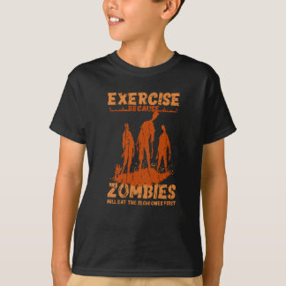Trainiere, denn Zombies werden die Langsamen fress T-Shirt