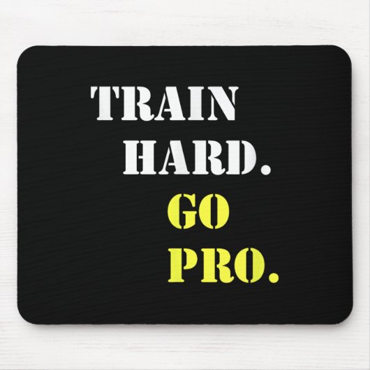 Trainiere Hart Und Werde Profi - Training - Srt - Mousepad (Vorne)