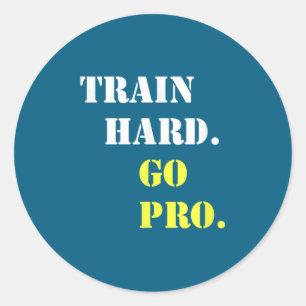 Trainiere Hart Und Werde Profi - Training - Srt - Runder Aufkleber