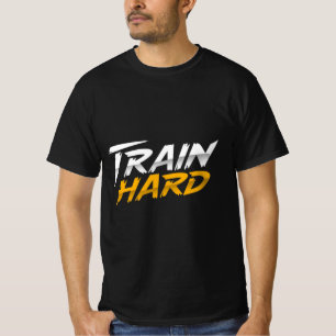 Trainiere Hartes Gym Motivation Shirt Workout Zi