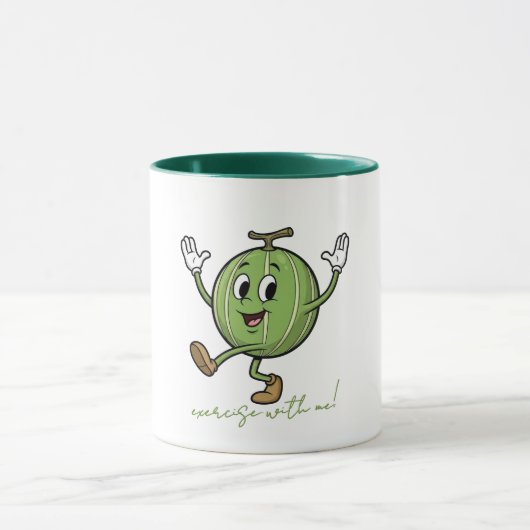 Trainiere mit mir Glückliche Wassermelone Tasse (Zentrum)