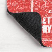 Trainiere mit Mr. Strong Mousepad (Ecke)