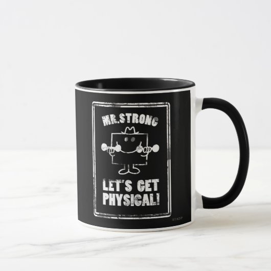 Trainiere mit Mr. Strong Tasse (Rechts)