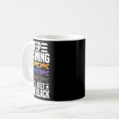 Trainiere weiter, bis der Gürtel schwarz wird Lust Kaffeetasse (Vorderseite Links)