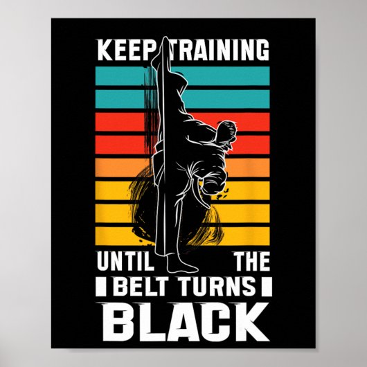 Trainiere weiter, bis die Glocke schwarz wird Poster (Vorne)