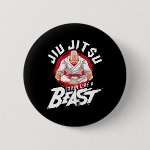Trainiere wie ein Biest - Brasilianisches Jiu Jits Button