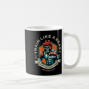 Trainiere wie ein Kämpfer MMA Martial Arts Boxen Kaffeetasse