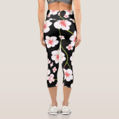 Trainieren Sie farbenfrohe Bläseryoga Capri Leggings (Rückseite)