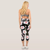Trainieren Sie farbenfrohe Bläseryoga Capri Leggings (Rückseite)