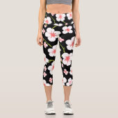 Trainieren Sie farbenfrohe Bläseryoga Capri Leggings (Vorderseite)