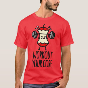 Trainieren Sie Ihren Apfelkerngymnastik T-Shirt