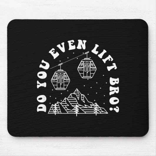 Trainierst du überhaupt, Wintersportler Mousepad (Vorne)