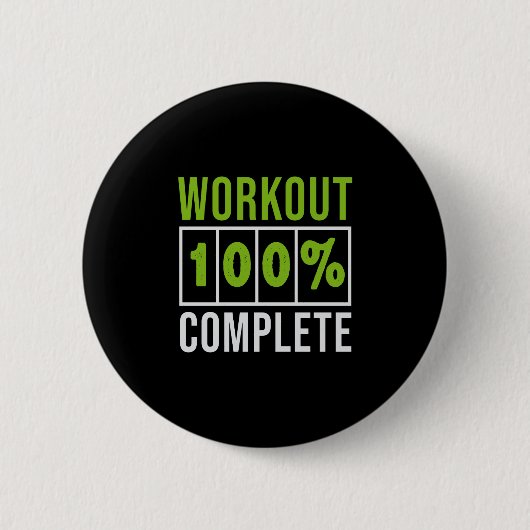 Training 100% Komplettes Training-Gymnastik-Fitnes Button (Vorderseite)