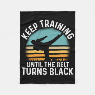 Training behalten, bis der Gürtel den schwarzen Re Fleecedecke