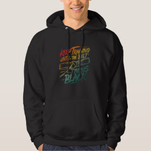 Training behalten, bis der Gürtel die schwarze Jud Hoodie