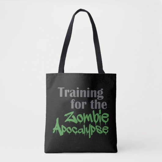 Training für das Funny Workout der Zombie-Apokalyp Tasche (Vorderseite)