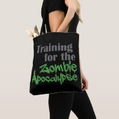 Training für das Funny Workout der Zombie-Apokalyp Tasche (Von Nahem)