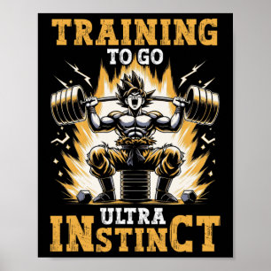 Training für ultra Instinkt Gymnastik Poster