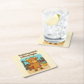 Training Hard, Lifting Light - Funny Bullio Gym Co Rechteckiger Pappuntersetzer (Vor Ort)