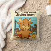 Training Hard, Lifting Light - Funny Bullio Gym Ta Kissen (Decke)