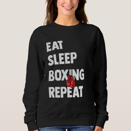 Training Jab Upper Cut Punch Knock Down 5 Sweatshirt (Vorderseite)