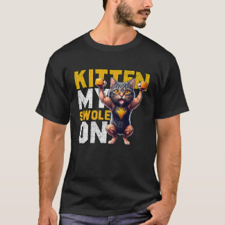 Training Kitout my Swole on Workout Retro Cat 3 T-Shirt
