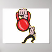 Training Lifting Kettlebell Front Poster (Vorne)