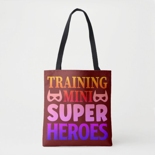 Training Mini Supper Heroes Teacher Geschenk Tasche (Vorderseite)