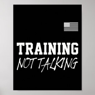 Training ohne Gym Quote Outfit Bodybuilder Poster