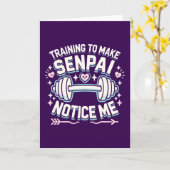 Training, Senpai merken Sie mich, lustige Anime Gy Karte (Gelbe Blume)