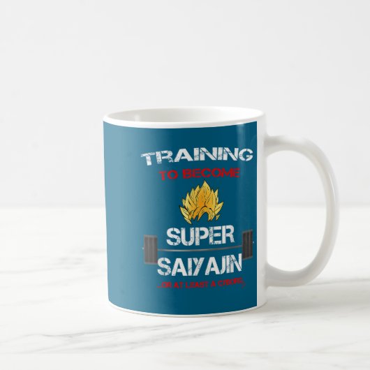 Training To Become A Super Saiyajin - Fun Fitness  Kaffeetasse (Rechts)